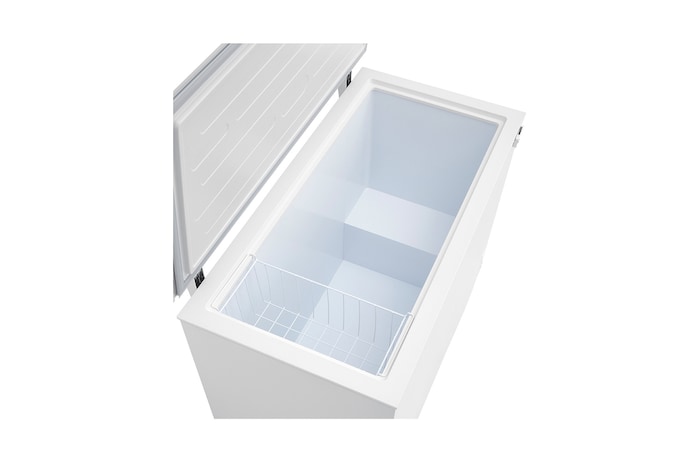 LG chest freezer inside space view