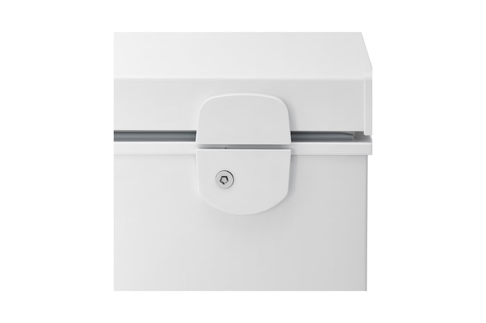 LG chest freezer locking device