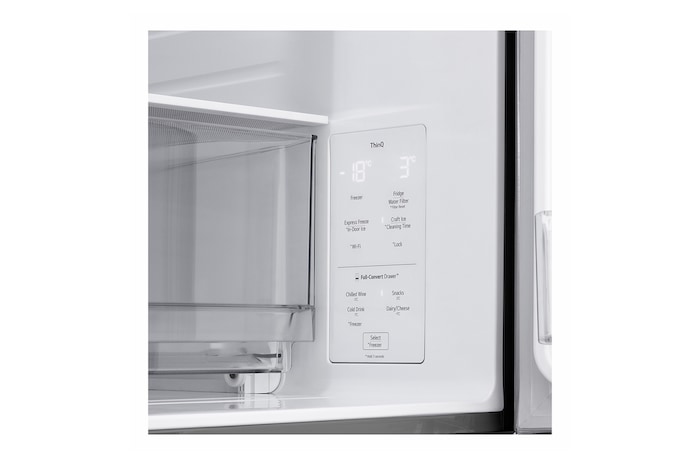 LG Refrigeradora LG French Door 630L Instaview™, Dual Craft Ice™ y ThinQ™, GM81SXD