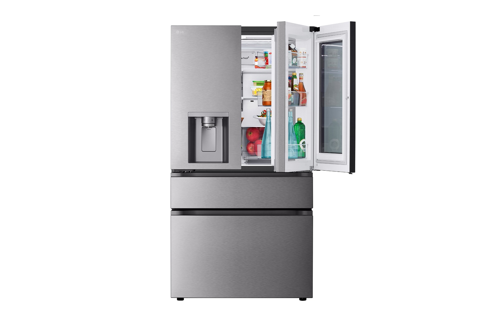 LG Refrigeradora LG French Door 630L Instaview™, Dual Craft Ice™ y ThinQ™, GM81SXD