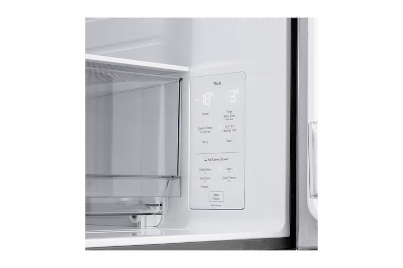 LG Refrigeradora LG French Door 630L Instaview™, Dual Craft Ice™ y ThinQ™, GM81SXD