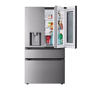 LG Refrigeradora LG French Door 630L Instaview™, Dual Craft Ice™ y ThinQ™, GM81SXD