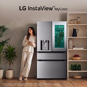 LG Refrigeradora LG French Door 630L Instaview™, MyColor™ y Dual Craft Ice™, GM81SXD