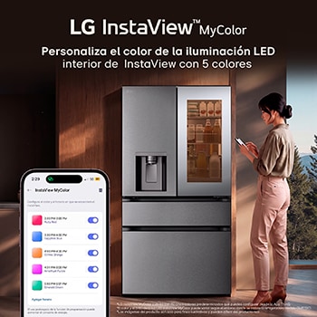 LG Refrigeradora LG French Door 630L Instaview™, MyColor™ y Dual Craft Ice™, GM81SXD