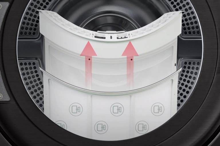 A video of the dual lint filter sequentially removed from the dryer