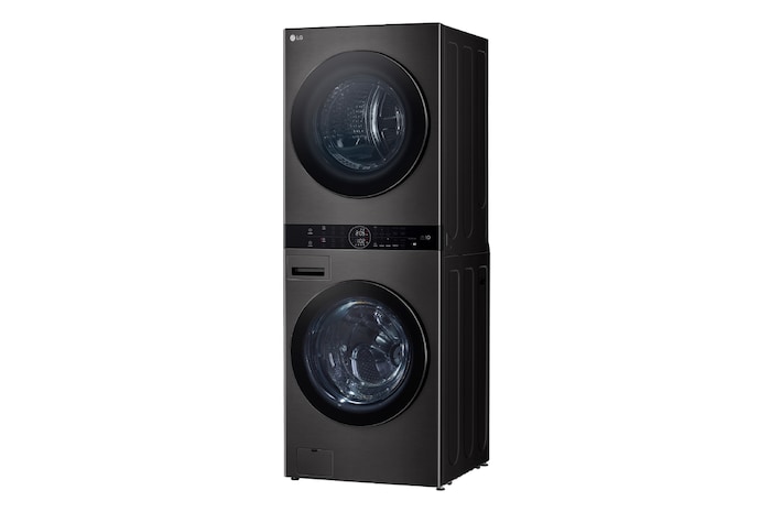 LG WashTower™ de 25kg de Lavado / 20kg de Secado - AI DD™, ThinQ™ con Motor Dual Inverter Heat Pump, Black Steel