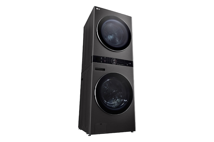 LG WashTower™ de 25kg de Lavado / 20kg de Secado - AI DD™, ThinQ™ con Motor Dual Inverter Heat Pump, Black Steel