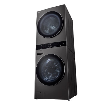 LG WashTower™ de 25kg de Lavado / 20kg de Secado - AI DD™, ThinQ™ con Motor Dual Inverter Heat Pump, Black Steel