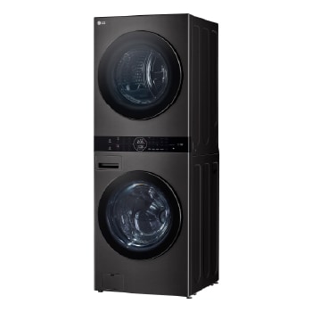 LG WashTower™ de 25kg de Lavado / 20kg de Secado - AI DD™, ThinQ™ con Motor Dual Inverter Heat Pump, Black Steel