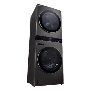LG WashTower™ de 25kg de Lavado / 20kg de Secado - AI DD™, ThinQ™ con Motor Dual Inverter Heat Pump, Black Steel