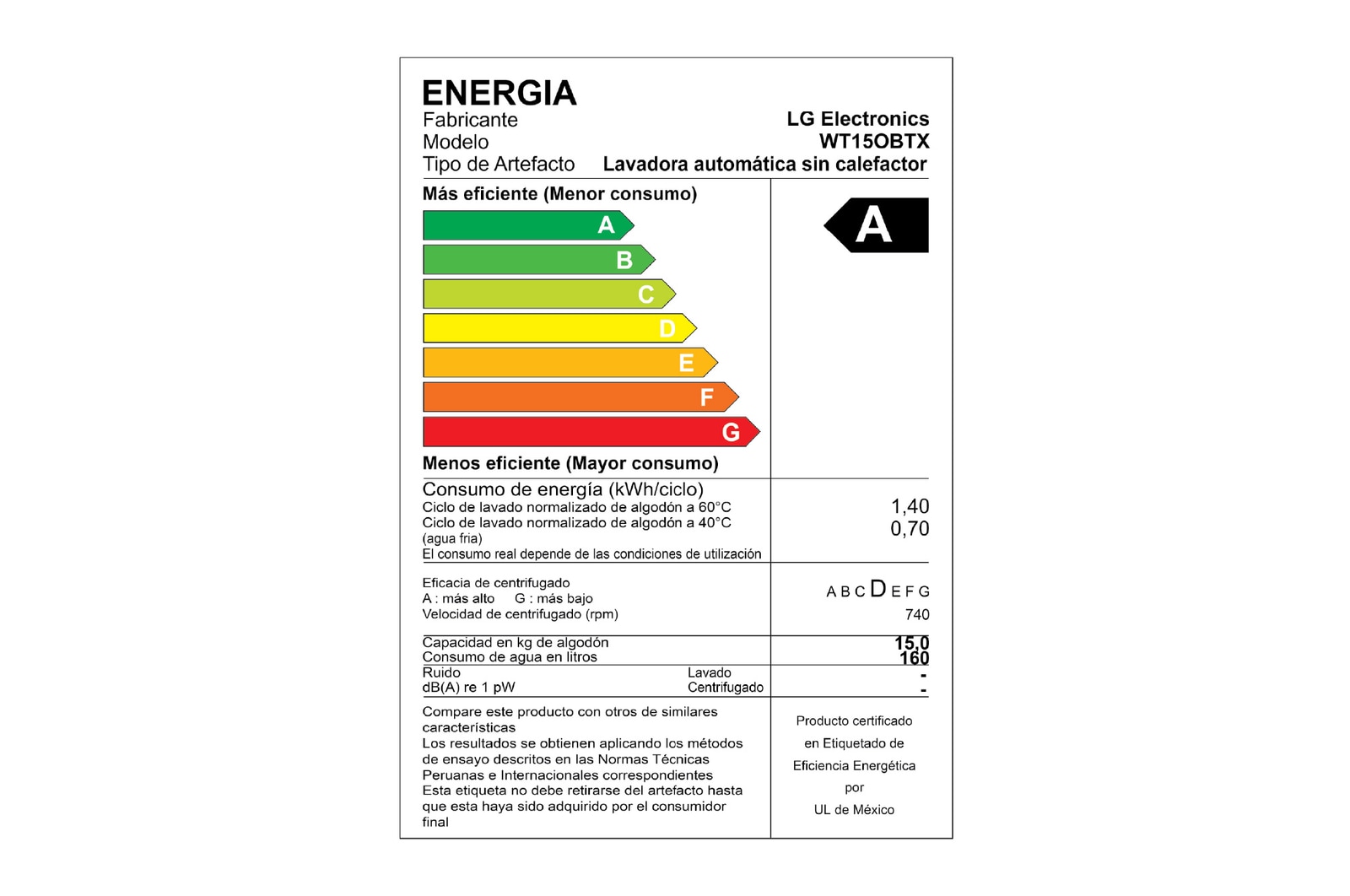 LG Lavadora LG 15kg con AI DD™, ThinQ™ y TurboWash™, Onyx Negro, WT15OBTX