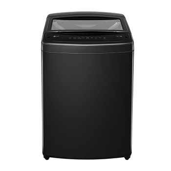 Vista frontal de Lavadora LG 17kg, Smart Inverter con TurboDrum™, Onyx Negro WT17OBVTB