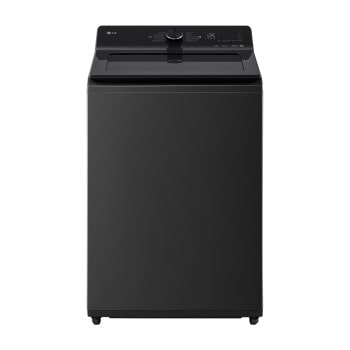 Vista frontal de Lavadora LG 20kg con AI DD™, ThinQ™ y TurboWash™, Color Onyx negro WT20OBTX