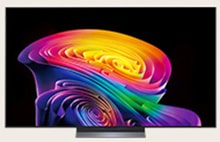 This is the front view of the LG OLED C6 TV.