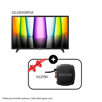 Vista frontal del modelo de TV LG 32LQ630BPSA Full HD con logo del producto