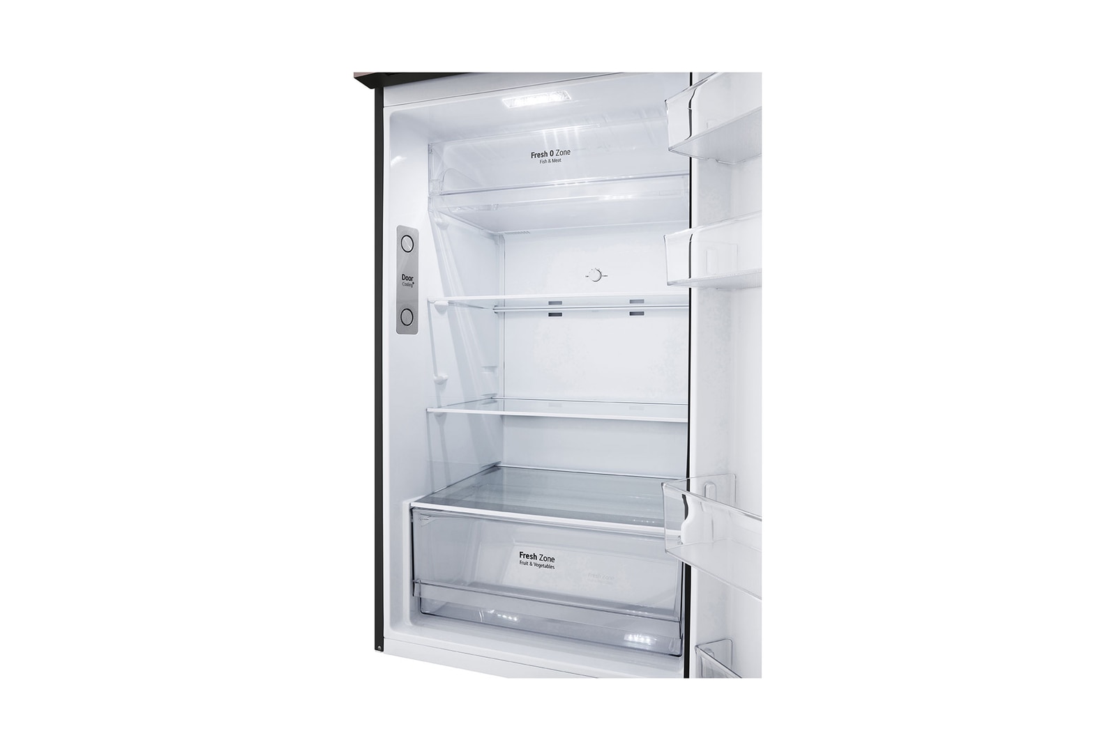 bottom fridge opened