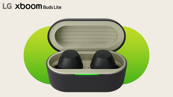 LG xboom Buds Lite audífonos inalámbricos ligeros con batería de larga duración.
