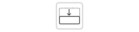 The rectangle is downsized by half, with an arrow indicating half of the outlined rectangle.