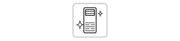 The LG Floor Standing icon shows an outlined, emphasizing its design.