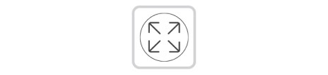 There are four arrows facing the corner of the circle.