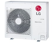 LG MULTI V S ARUN040LSS5 outdoor unit, 4HP. It has a long rectangular shape and has a large pan built-in inside.