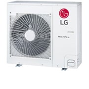 LG MULTI V S ARUN050GSS5 outdoor unit, 5HP. It has a long rectangular shape and has a large pan built-in inside.