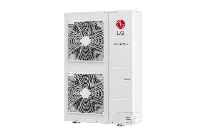 LG MULTI V S ARUN100LSS0 outdoor unit, 10HP. It has a long rectangular shape and has two large pans built-in inside.