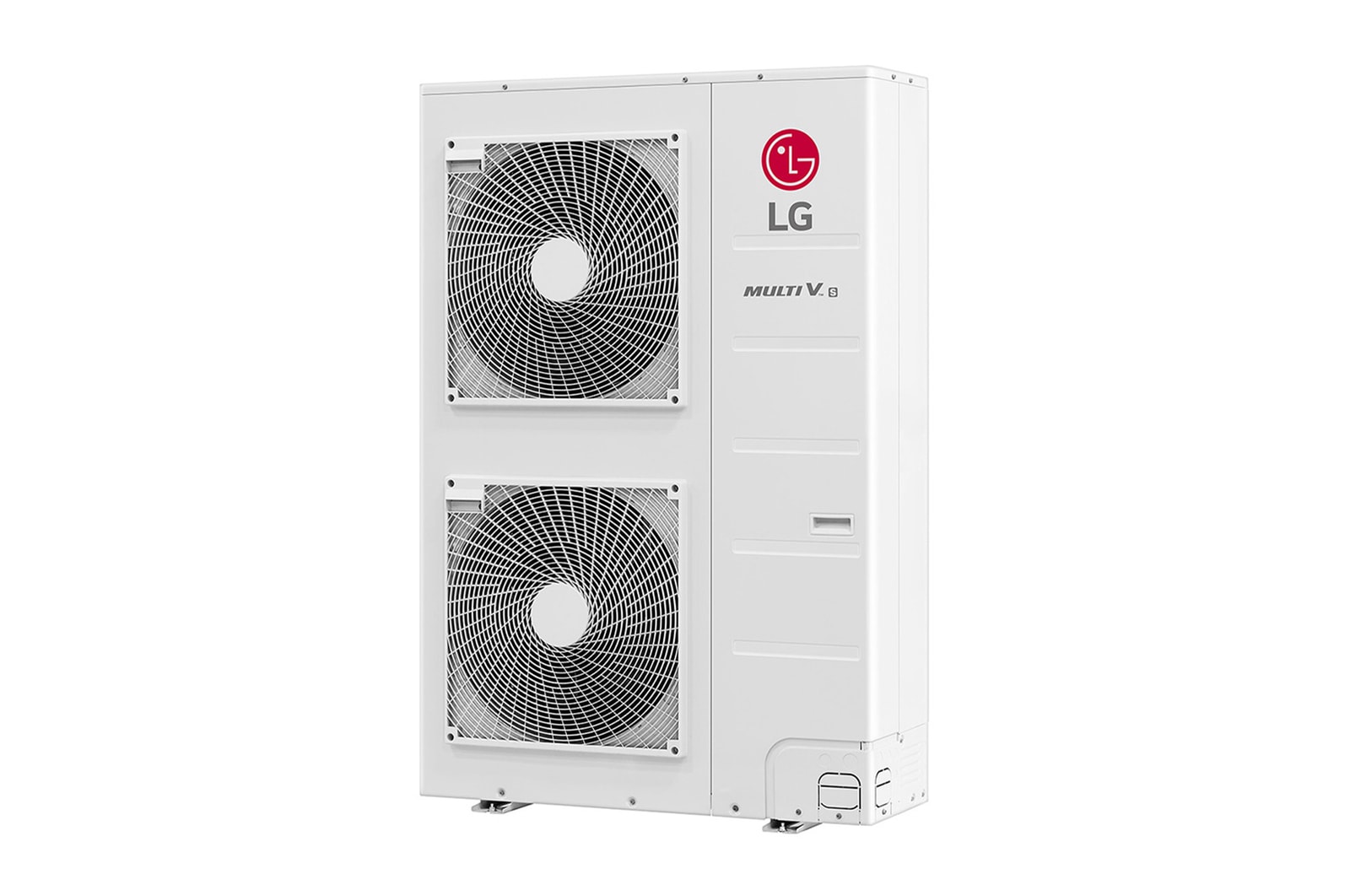 LG MULTI V S ARUN100LSS0 outdoor unit, 10HP. It has a long rectangular shape and has two large pans built-in inside.