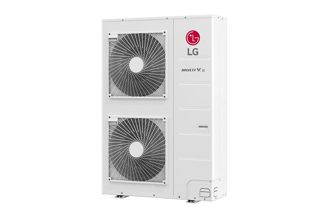 LG MULTI V S ARUN120LSS0 outdoor unit, 12HP. It has a long rectangular shape and has two large pans built-in inside.