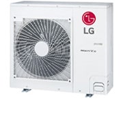 LG MULTI V S ARUV040GSD5 outdoor unit, 4HP. It has a long rectangular shape and has a large pan built-in inside.