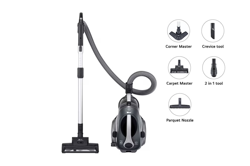 Automatic Dust Kompressor™ Canister Vacuum in Iron Grey