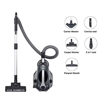Automatic Dust Kompressor™ Canister Vacuum in Iron Grey