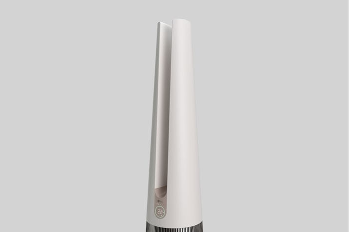 LG PuriCare™ AeroTower™ Air Purifying Fan in Beige with HEPA Filter and UVnano™ Technology , FS15GPBK0