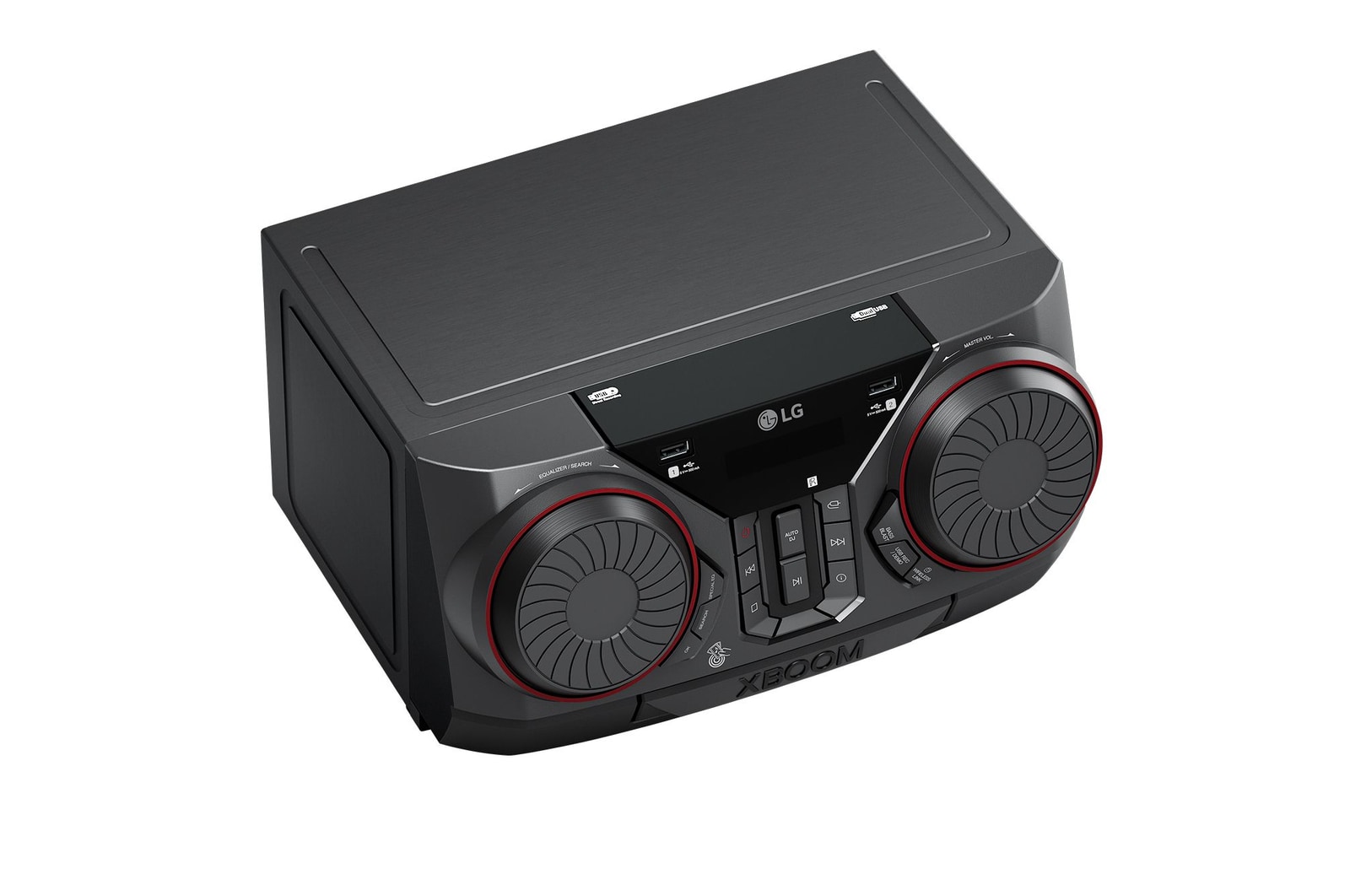 diagonal top view of multimedia receiver