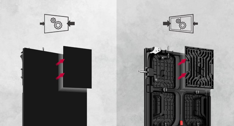 Capable of front or rear installation depending on the customers' needs.