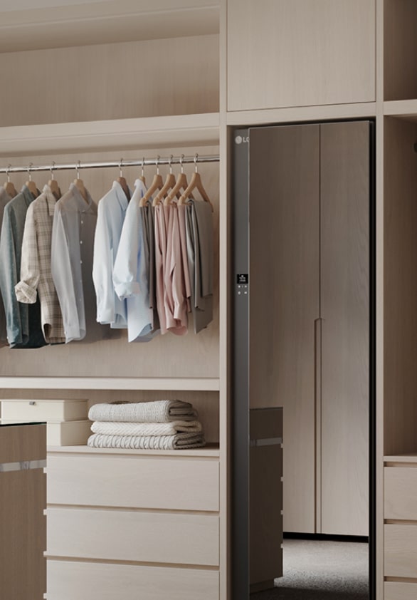 LG Styler® in the dress room