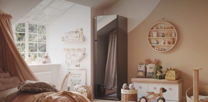LG Styler® in the bed room for kids