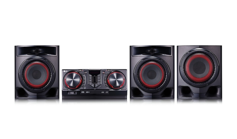 LG 720 watts RMS, Voice Canceller & Key Changer, Auto DJ, Dual UBS, Bluetooth, TV Sound Sync, Karaoke Function XBOOM, CJ45