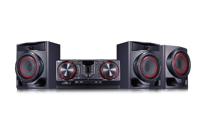 LG 720 watts RMS, Voice Canceller & Key Changer, Auto DJ, Dual UBS, Bluetooth, TV Sound Sync, Karaoke Function XBOOM, CJ45