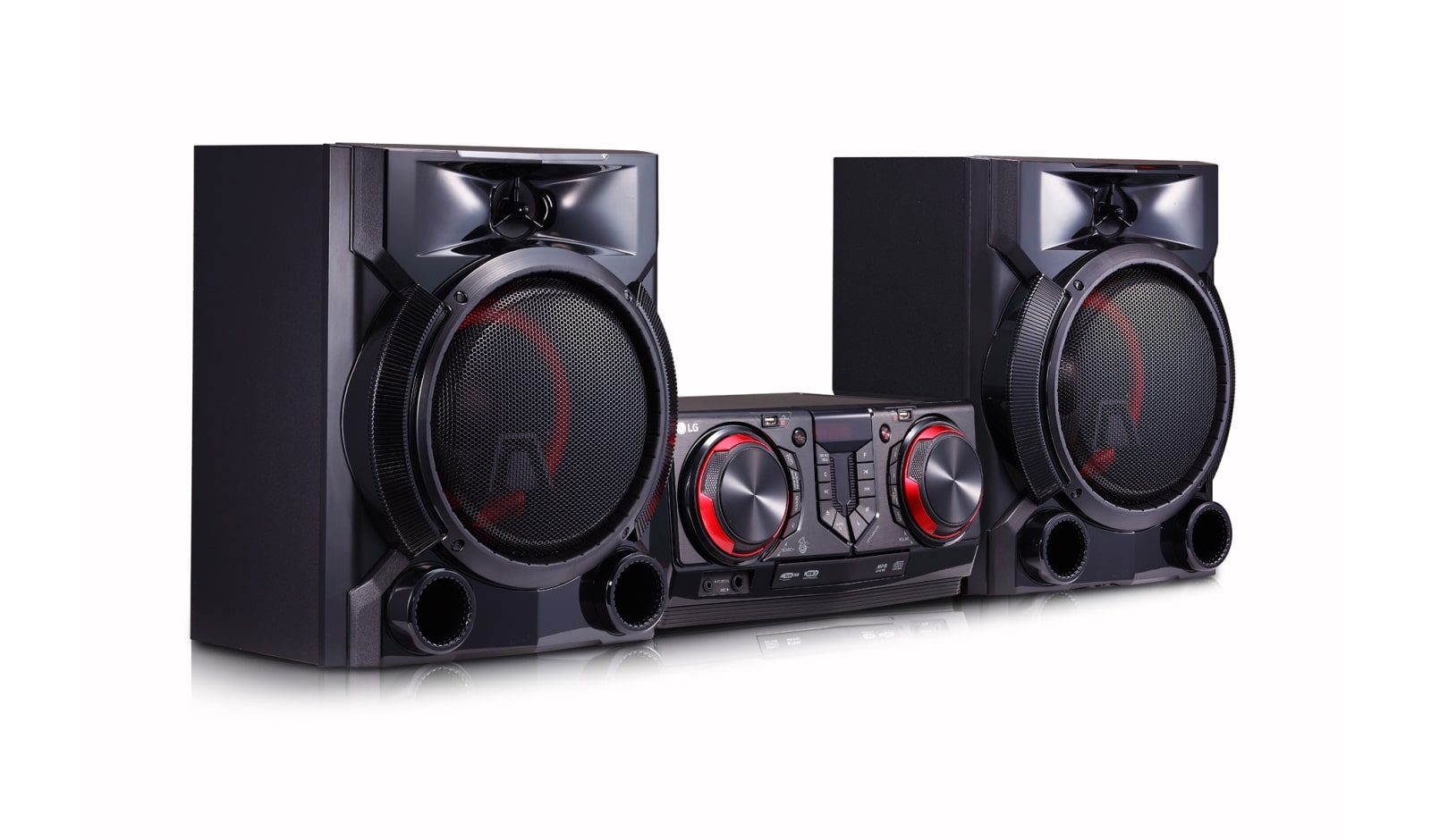 LG 900 Watts RMS, LED Speaker Lighting, Multi Juke Box, Auto DJ, TV Sound Sync, Wireless Party Link XBOOM, CJ65
