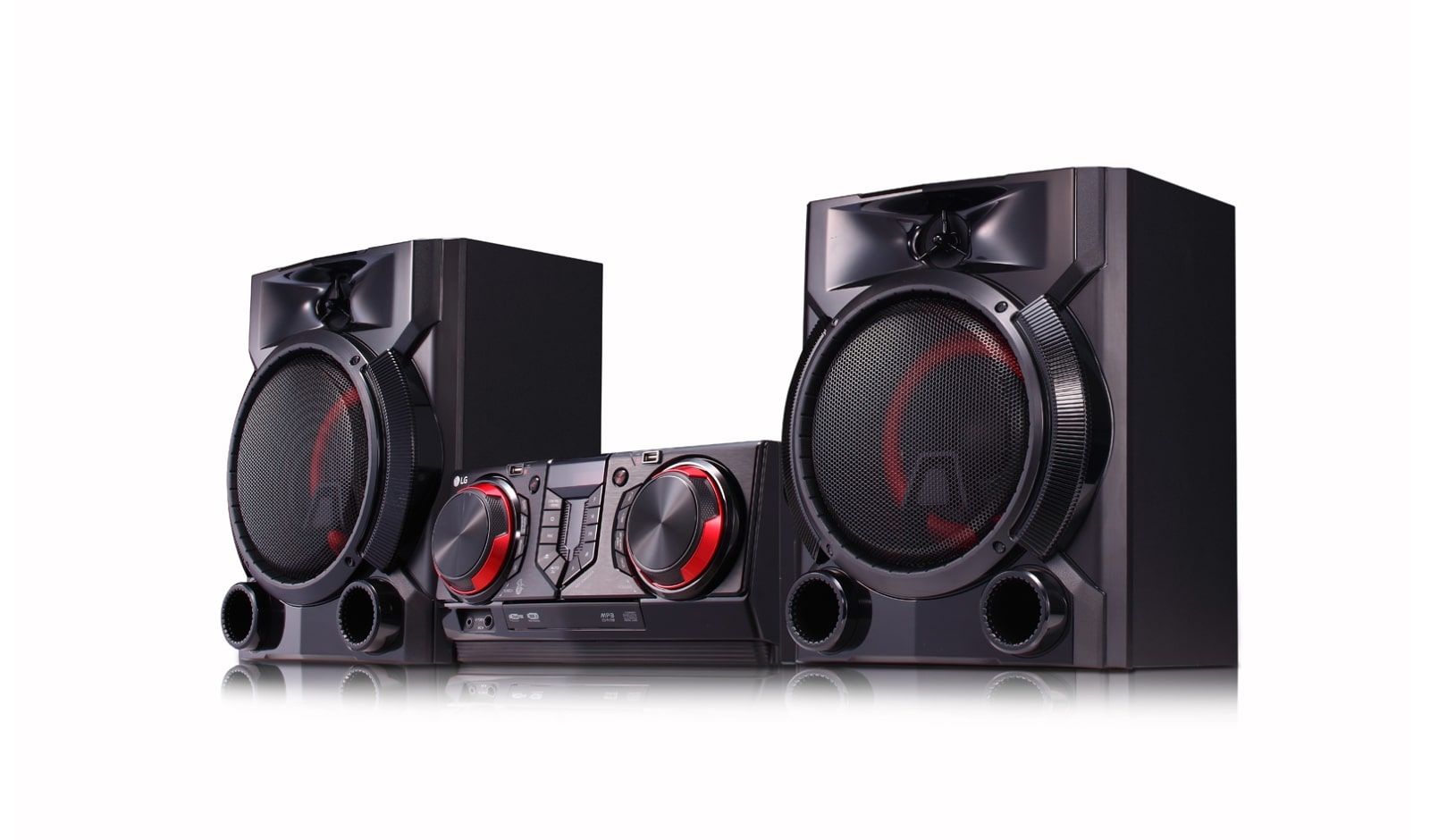 LG 900 Watts RMS, LED Speaker Lighting, Multi Juke Box, Auto DJ, TV Sound Sync, Wireless Party Link XBOOM, CJ65
