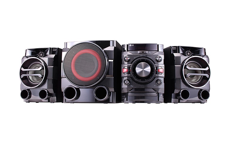 Front view of 330 Watts RMS, CD-DVD/USB Playback, Bluetooth, CD Voice Canceller, Karaoke Function XBOOM DM5660K