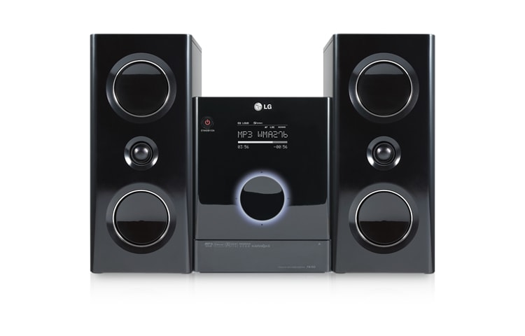 Front view of Stylish DVD Micro Audio with iPod Docking FB163