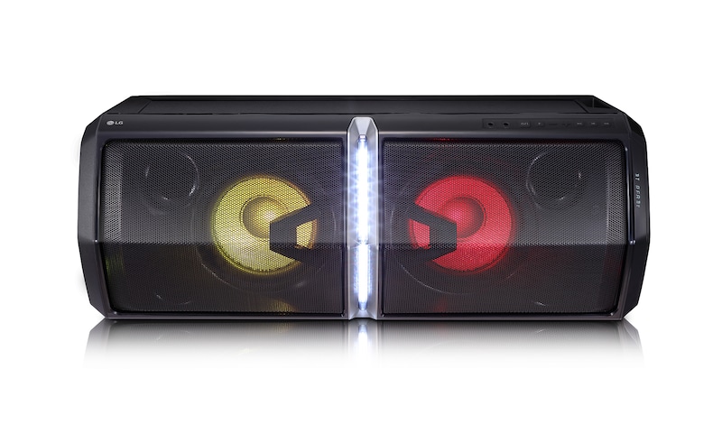 LG 600 Watts RMS, Bluetooth, TV Sound Sync, Playback Effect, DJ Effect, DJ Pro, Auto DJ, Scratch, Wireless Party Link (Dual Play), USB Direct Recording XBOOM, FH6