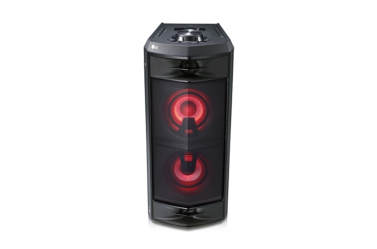 LG 220 watts RMS, DJ Effect, Multi Juke Box, Bluetooth Multi Pairing, DJ Loop, XBOOM One Body Speaker, FJ5