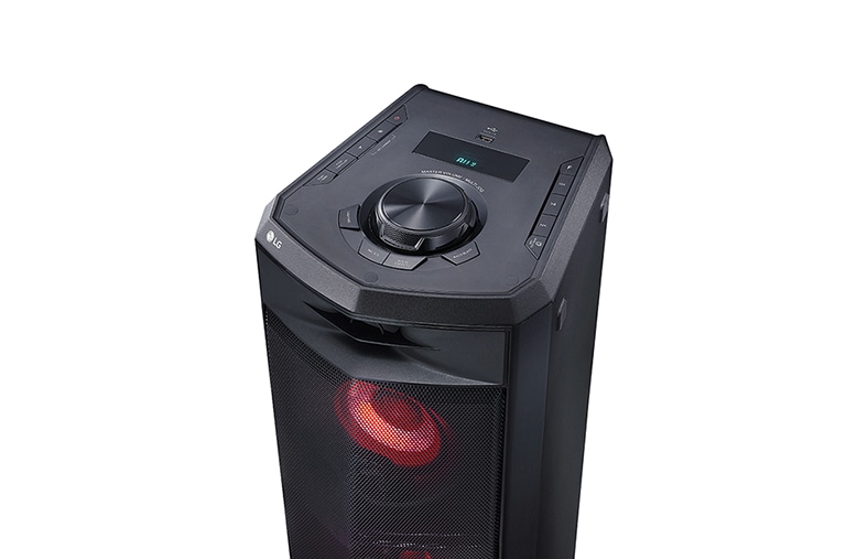 LG 220 watts RMS, DJ Effect, Multi Juke Box, Bluetooth Multi Pairing, DJ Loop, XBOOM One Body Speaker, FJ5