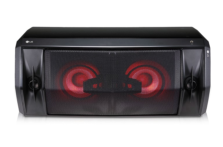 LG 220 watts RMS, DJ Effect, Multi Juke Box, Bluetooth Multi Pairing, DJ Loop, XBOOM One Body Speaker, FJ5