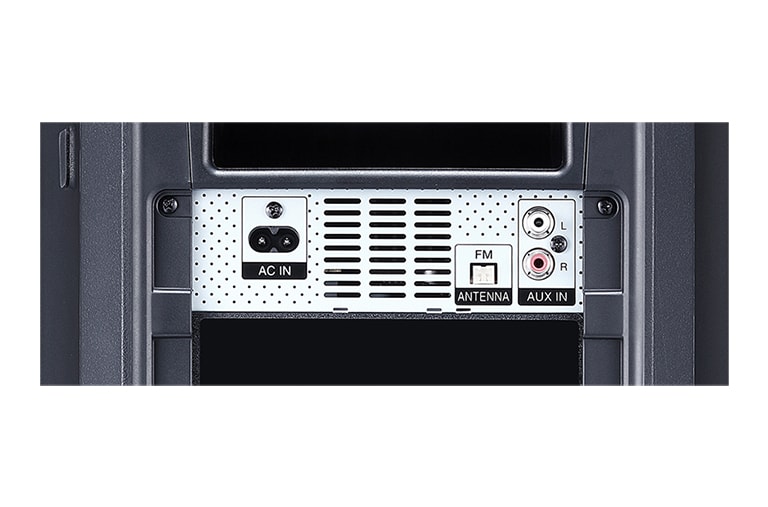 LG 220 watts RMS, DJ Effect, Multi Juke Box, Bluetooth Multi Pairing, DJ Loop, XBOOM One Body Speaker, FJ5