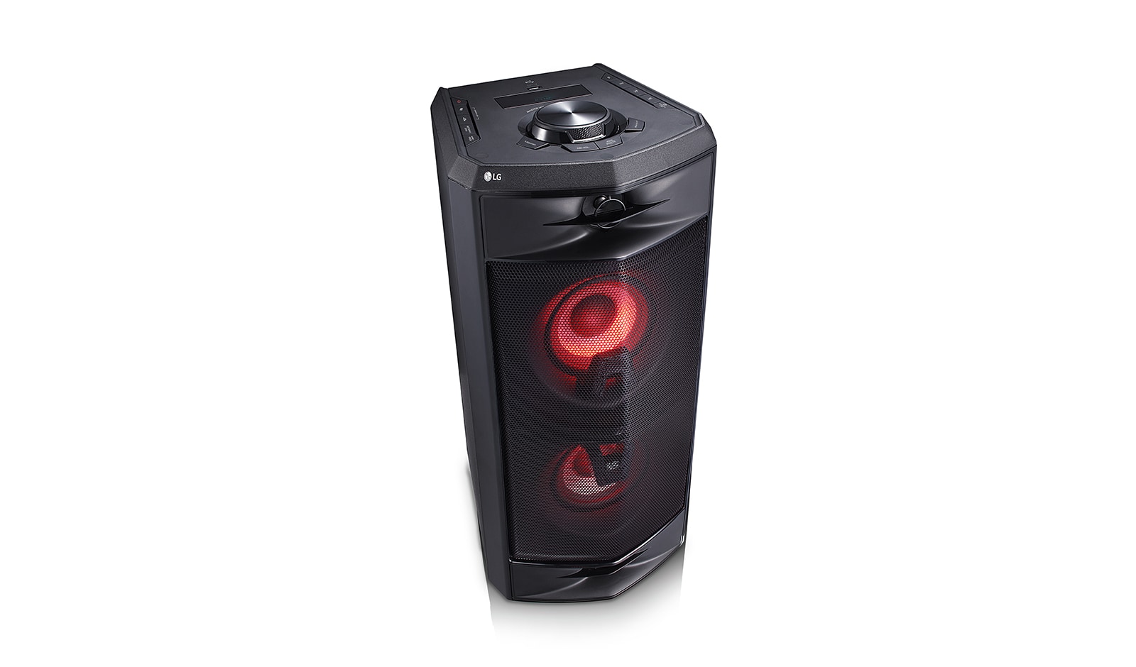 LG 220 watts RMS, DJ Effect, Multi Juke Box, Bluetooth Multi Pairing, DJ Loop, XBOOM One Body Speaker, FJ5