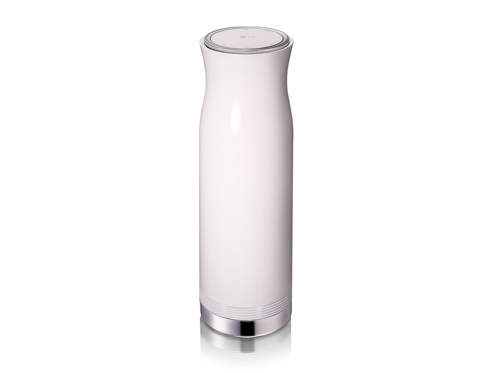 Front view of LG MUSIC flow Sound 360 Portable Bluetooth Speaker NP7860 | White NP7860W